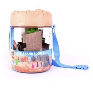 PLAY DAY Castle Sand Bucket Set / Sand Beach Toy Castle 12 Pieces New- Sealed